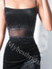 Elegant Square Spaghetti straps Sleeveless Mermaid Prom Dresses,PDS0920