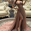 Elegant Two Piece A-Line Chiffon Long Prom Dresses, Cheap Evening Dresses,Party Dresses,PDY0342