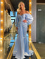 Elegant Off-shoulder Mermaid Simple Long Prom Dresses Online, PDS0221
