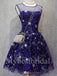 Elegant Jewel Sleeveless A-line Star Short Prom Dresses,PDS0584