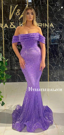 Sexy Straight Mermaid Simple Long Prom Dresses, PDS0158