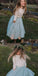 Two Piece Sky_Blue Tulle Flower Girl Dresses,Cheap Flower Girl Dresses ,FGY0243