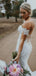 Off-The-shouder White Lace Wedding Dresses,Cheap Wedding Dresses, WDY0291