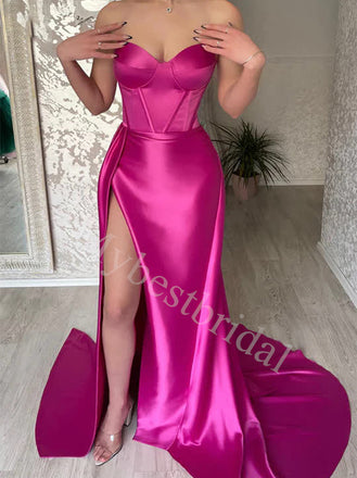 Elegant Sweetheart Sleeveless Sheath Prom Dresses,PDS0825