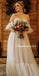 Lace Off-shoulder Simple Cheap Beach Wedding Dresses Online, WDY0248