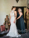 Simple Halter Mermaid Lace applique Wedding Dresses, WDY0241