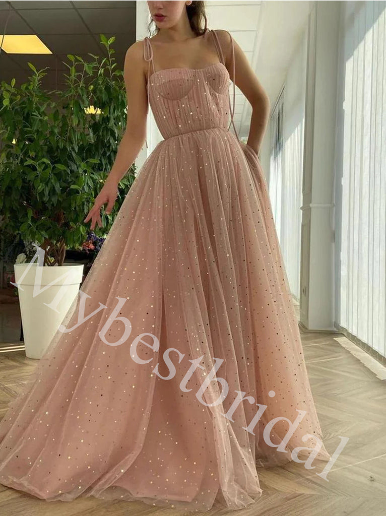 Elegant Strapless Sleeveless A-line Long Prom Dress,PDS1056
