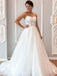 Cheap Sweetheart A-line Tulle Beach Wedding Dresses Online, WDY0244