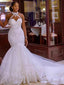 Sexy Halter See Through Lace Mermaid Mermaid Wedding Gown,WDS0116