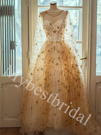 Elegant Sweetheart Sleeveless A-line Long Prom Dress,PDS1057