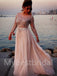 Elegant Long sleeves A-line Prom Dresses,PDS0581