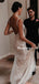 Popular V-neck Long Cheap Mermaid Open Back Wedding Dresses, TYP0019