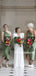 One Shoulder Slit Sleeveless Short Simple bridesmaid dresses ,PDY0105