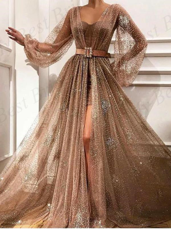 Two Piece Long Sleeves Prom Dresses ,Cheap Prom Dresses,PDY0619 mybestbridal Two Piece Long Sleeves Prom Dresses ,Cheap Prom Dresses,PDY0619 mybestbridal