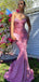 Mermaid Sweetheart Sequin Open Back Long Prom Dresses, PDS0159