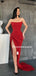 Neweat Straight Mermaid Side Slit Simple Long Prom Dresses Online, PDS0223