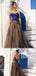 Sweetheart A-line Long Black Royal Blue Prom Dresses,Cheap Prom Dresses,PDY0522