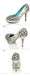 High Heels Handmade Rhinestone Pointed Toe Crystal Wedding Shoes, SY0117
