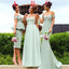 Mismatched Lace Beaded Wedding Party Guest Bridesmaid Prom Dresses, BG0303