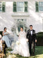 Elegant Long sleeves A-line Lace applique Wedding Dresses, WDY0261