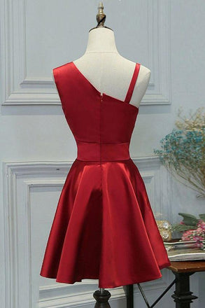 Elegant Simple Unique Red Short Cheap Homecoming Dresses Online, BDY0279