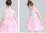 Ivory Round Neck Lace Tulle Flower Girl Dresses, Zip up Cute Little Girl Dresses, FGY0140