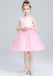 Ivory Round Neck Lace Tulle Flower Girl Dresses, Zip up Cute Little Girl Dresses, FGY0140
