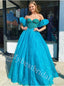 Elegant Sweetheart Off shoulder A-line Prom Dresses,PDS0954