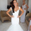Gorgeous Sweetheart Mermaid White lace High Quality Custom Make Wedding Dresses, WDY0150