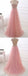 A-Line V-Neck Cap Sleeve Pink Tulle Prom Dress With Sequins,Cheap Prom Dresses, PDY0225