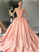 Elegant Strapless Sleeveless A-line Prom Dresses,PDS0977