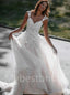 Elegant Sweetheart Cap-sleeves A-line Lace applique Wedding Dresses,WDY0323