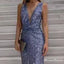 New Arrival Sexy Deep V-neck Sparkly Sleeveless Sequin Long Cheap Mermiad Prom Dresses, TYP0117