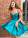 Cute Simple Sweetheart Teal Cheap Homecoming Dresses 2018, BDY0182