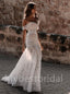 Simple Sweetheart Off-shoulder Mermaid Wedding Dresses, WDY0195