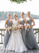 Cheap V Neck Chiffon Custom Long Bridesmaid Dresses, WGY0249