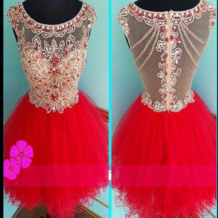 Blush red mini sparkly cute cap sleeve vintage unique homecoming prom dress,BDY0122