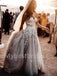 Elegant Sweetheart Sleeveless A-line lace applique Wedding Dresses, WDY0286