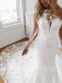 Sexy Sleeveless Sweetheart Mermaid Lace applique Wedding Dresses,WDY0329