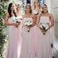 Charming Straight Floor-length Long Cheap Bridesmaid Dresses, BDS0135