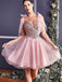 Newest Spaghetti Strap A-line Short Homecoming Dresses, HDS0043