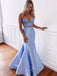 Blue A-line Pretty Cheap Party Evening Long Prom Dresses Online,PDY0137