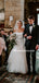 Sheath Straight White Tulle Wedding Dresses,Cheap Wedding Dresses, WDY0299