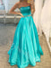 Elegant Strapless Sleeveless A-line Prom Dresses,PDS0942
