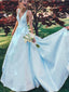 V-Neck Yellow/Blue/Pink Satin Prom Dresses,Cheap Prom Dresses,PDY0523