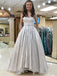A-line Gray Sweetheart Beading Prom Dresses,Cheap Prom Dresses,PDY0644