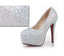 Rhinestone High Heels Platform Shoes Women Pumps Party Wedding Shoes, SY0132