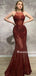 Elegant Mermaid Halter Sequin Long Prom Dresses, PDS0160