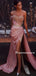 Sparkly Sweetheart Mermaid Side Slit Long Prom Dresses, PDS0187