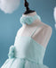 Cute Tiffany Blue Spaghetti Tulle Satin Flower Girl Dresses, Cheap Popular Little Girl Dresses, FGY0112